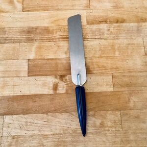 Vtg Androck Stainless Steel Icing Frosting Spatula Black Bakelite Handle USA 11”